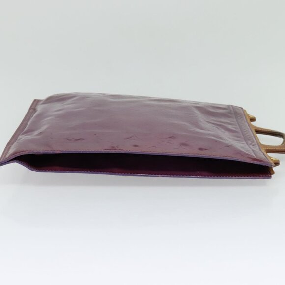 LOUIS VUITTON Monogram Vernis Stanton Tote Bag Purple Viole M91079 Auth KD074 - Picture 5 of 16